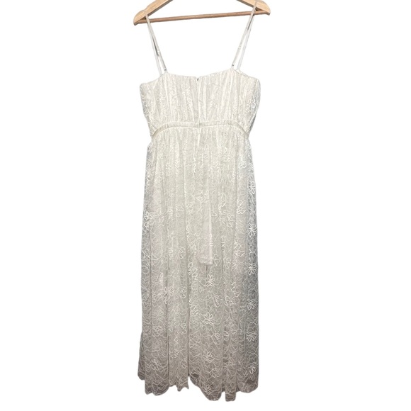 Sau Lee Selena White Lace and Velvet Bustier Wedding Dress NEW - Picture 7 of 11